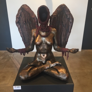 "Lotus Series - The Void - Acceptance" created by Chris Guarino. Original Cast Resin & Mixed Media Sculpture. $9,500.