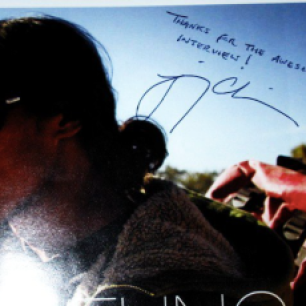 Jimmy Chin's thank you note to the writer post-interview.
